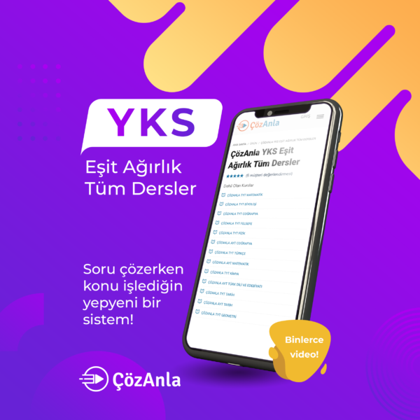 LimonDers YKS Eşit Ağırlık Tüm Dersler